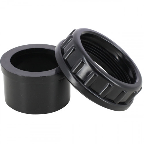 Raccord + écrou noir diam 50