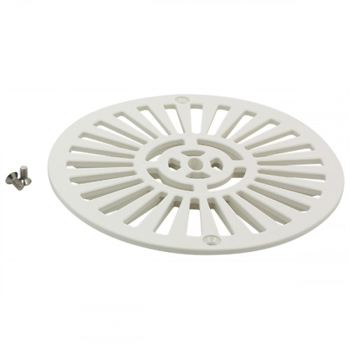 Grille et vis pour bonde de fond béton 2"