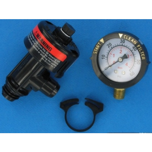 Purge d'air manuelle + manomètre