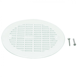 Grille plate avec vis métrique - Blanc