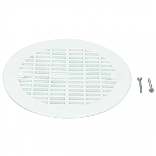 Grille plate avec vis métrique - Blanc