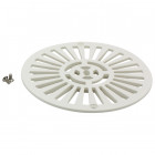 Grille et vis pour bonde de fond béton 2"