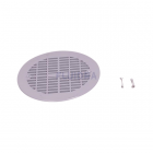 Grille plate avec vis métrique - Gris